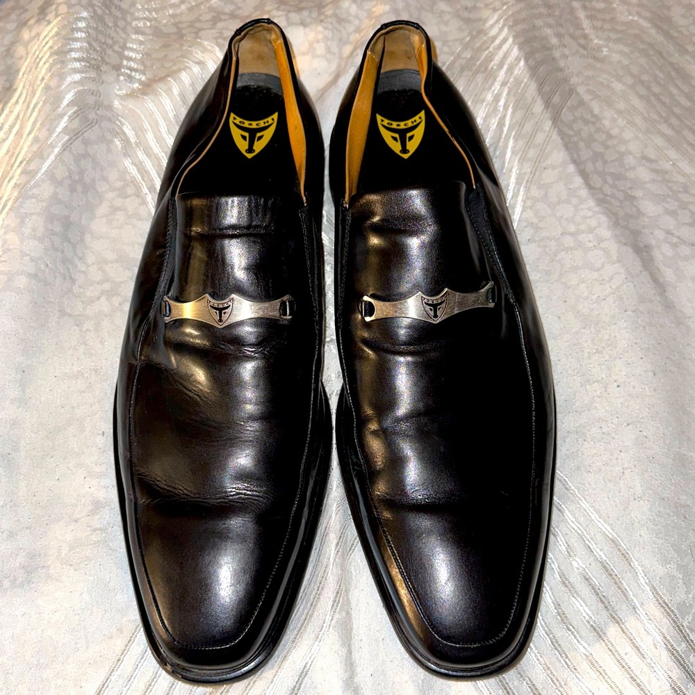 Michael Toschi Handmade Leather Slip On Loafer size 16